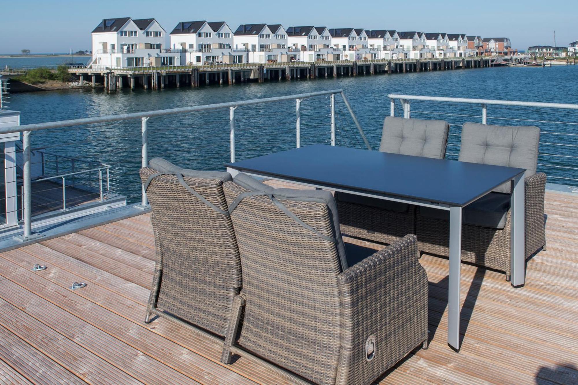 Schwimmendes Ferienhaus Antares One By Seeblick Ferien Oro, Rundum Wasser, Sauna Olpenitz Ngoại thất bức ảnh